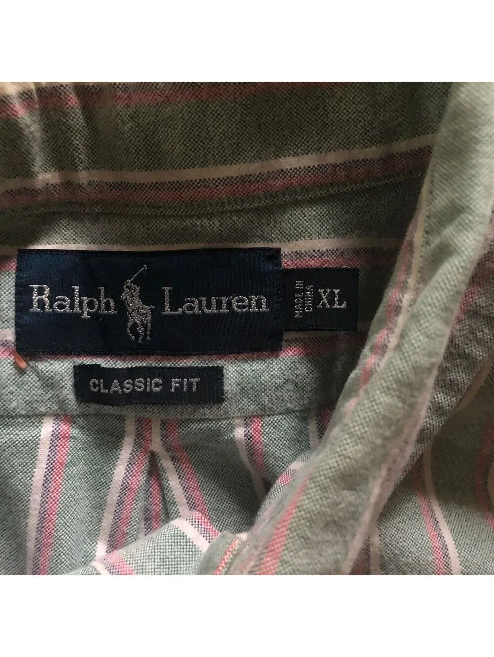Ralph Lauren Classic Fit Striped Button-Down Shirt XL